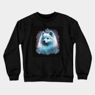 Samoyed With A Crown Crewneck Sweatshirt